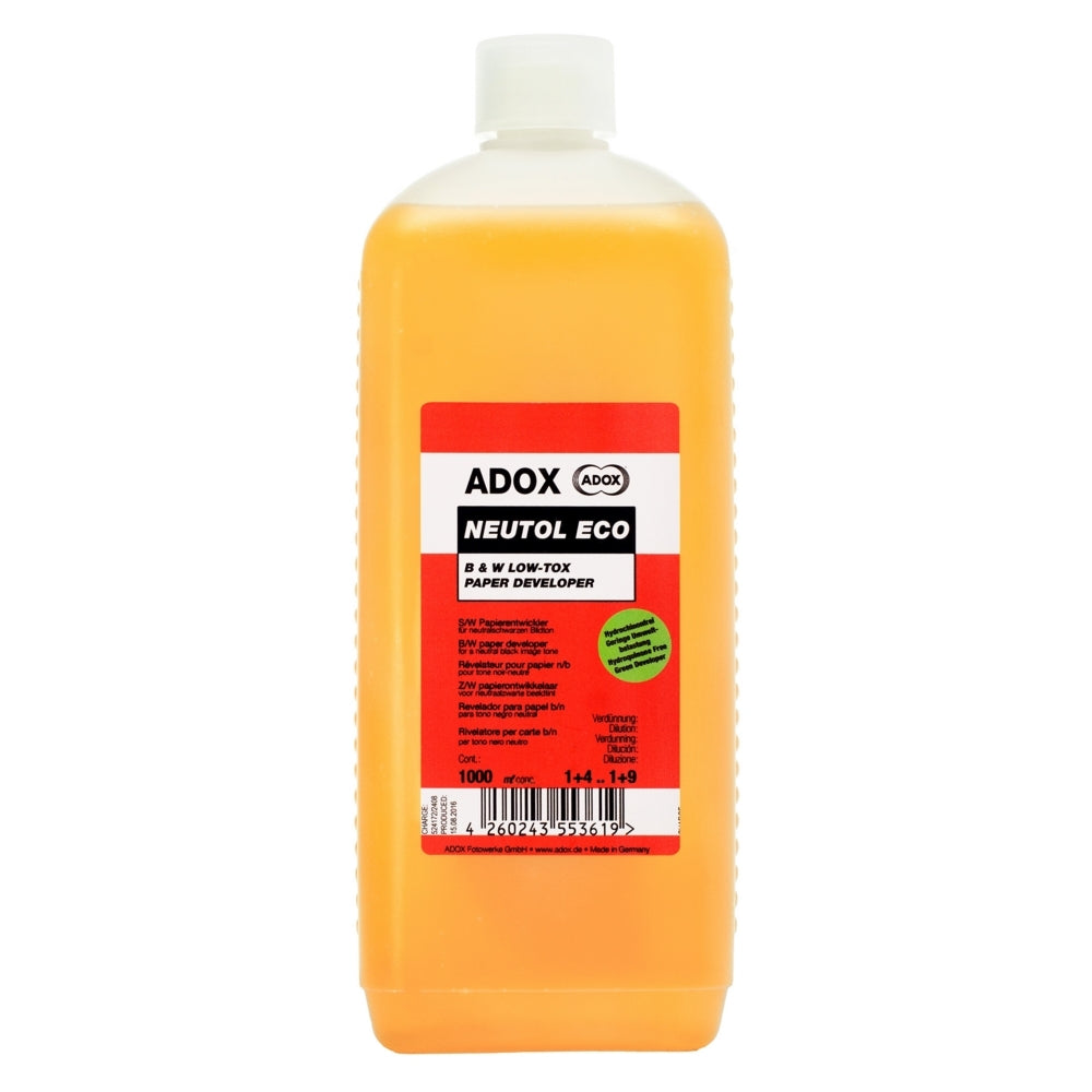 Neutol ECO is a hydroquinone free high power paper developer based on ascorbic acid. There are no restrictions in respect to current hazmat labeling for the use,transport and discarding of this product.