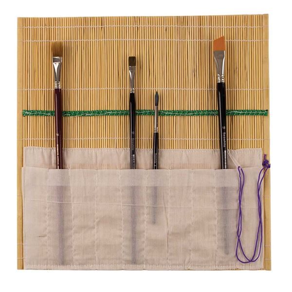 Brush Wrap  A convenient way to roll up your brushes & keeping them protected Natural Size: 36 x 35cm