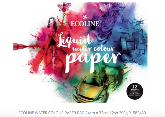 Whether for artistic impressions, product designs, illustrations, fashion designs, calligraphy or children's drawings, the Ecoline paper combines perfectly with the colours of Ecoline and Ecoline Brush Pen, as the brilliant colours look their very best on this paper.