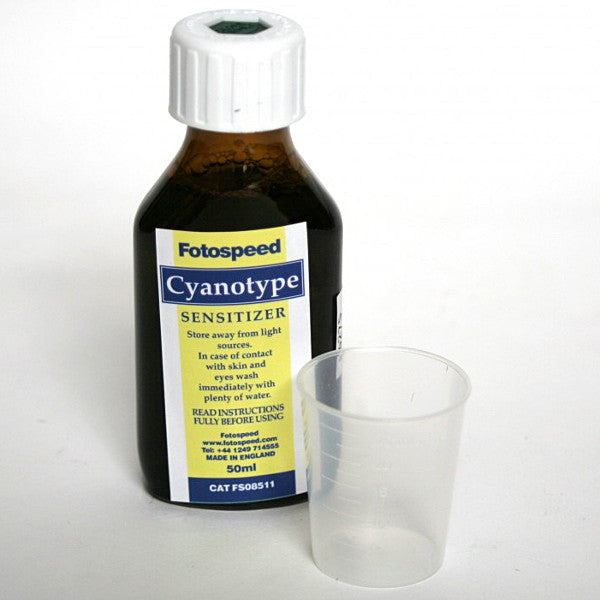 The Cyanotype sensitiser supplied as solution only or as part of the Cyanotype Kit is a single working solution and is an updated version of the original process.