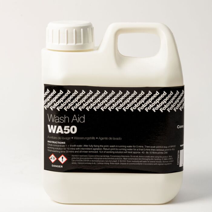 WA50 is specifically designed to speed the removal of fixing agents from the fibres of BW fibre based printing papers. Dilutes 1+9 to make the volume required.