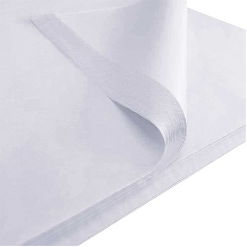 Sheets of white acid free tissue paper, A great tissue paper that is easy to scrunch and stick, making it the perfect kids tissue for all makes that require art tissue and paper decoration.